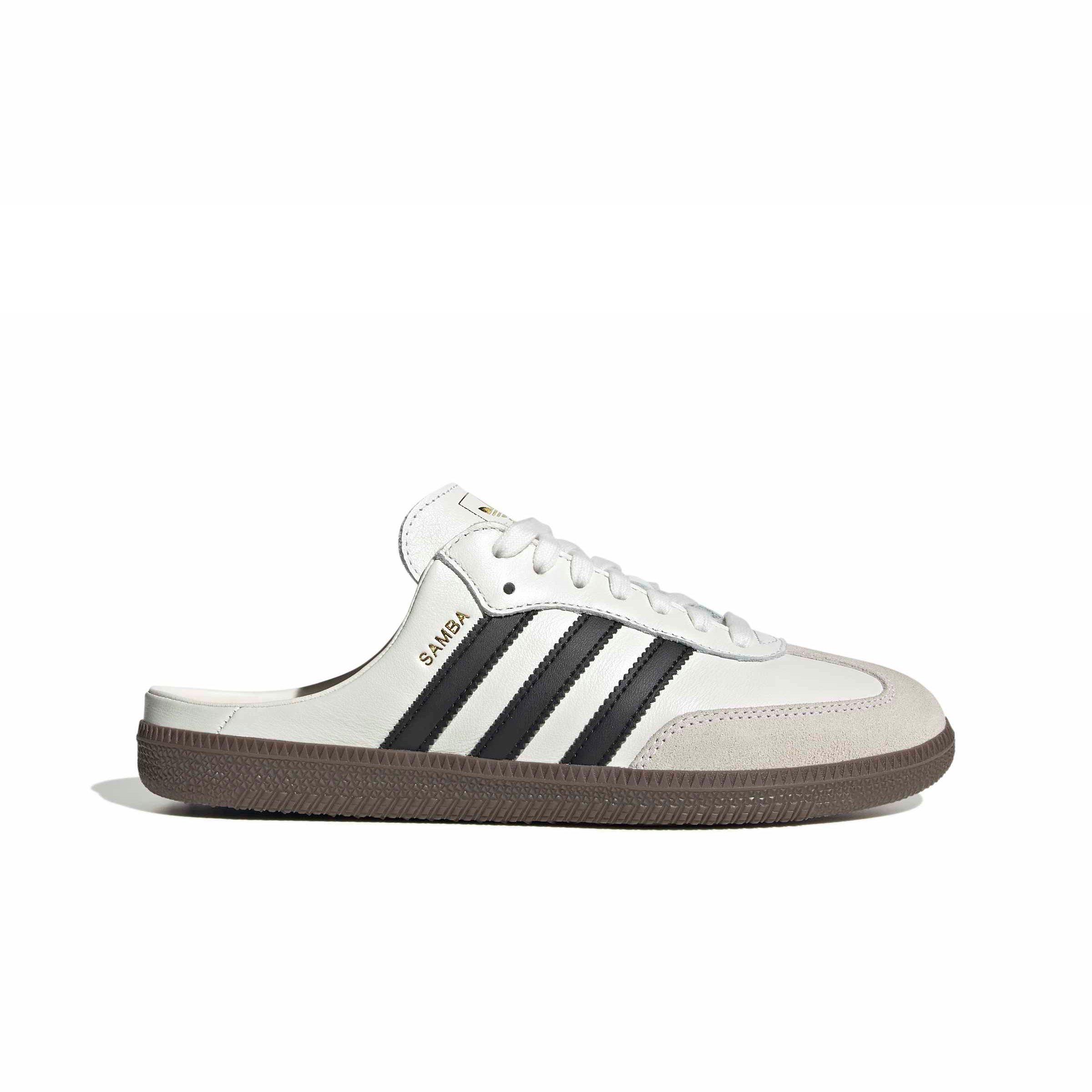 adidas Originals Samba OG "Cloud White/Core Black" Women's Mule - WHITE/BLACK
